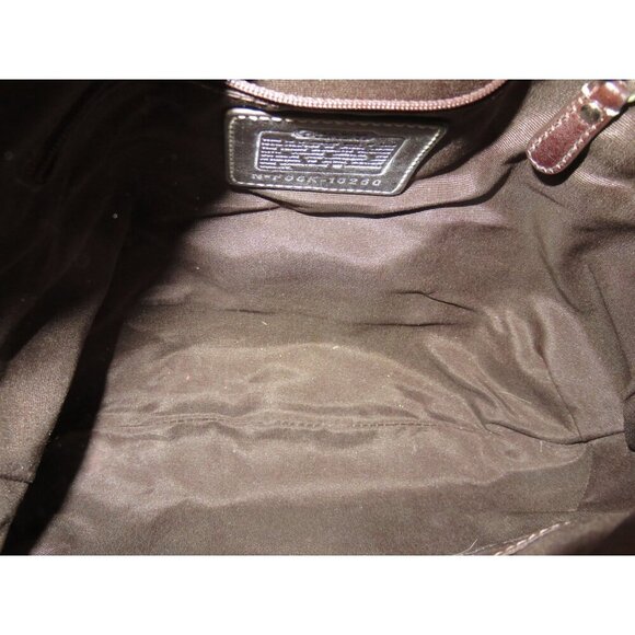 SOLD COACH 2006 Hampton Exotic Python Mixed Canvas & Leather Hobo Handbag - Picture 5 of 14